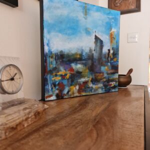 abstract cityscape painting for sale