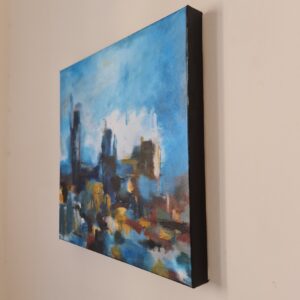 abstract cityscape painting for sale